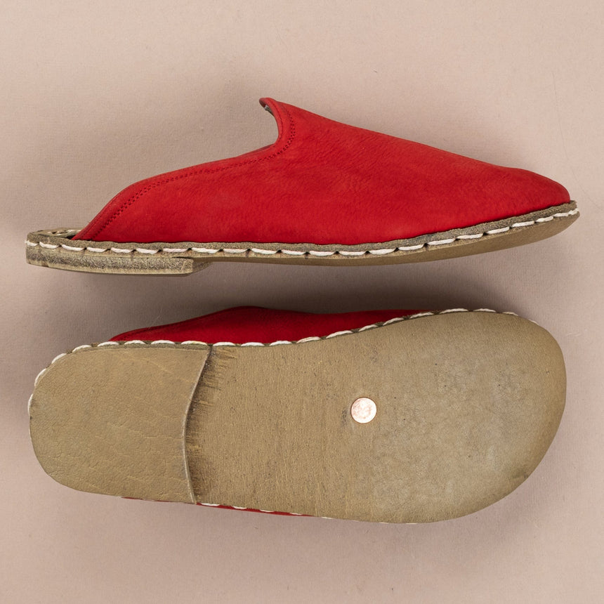 Men's Red Barefoot Slippers