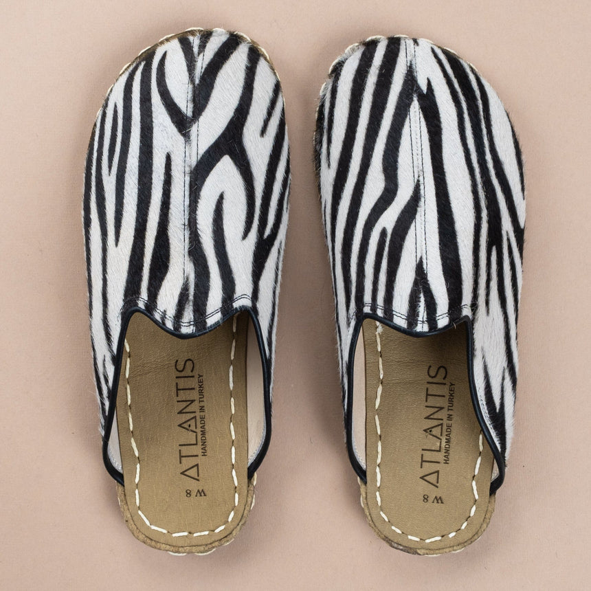 Kadın Zebra Barefoot Terlik