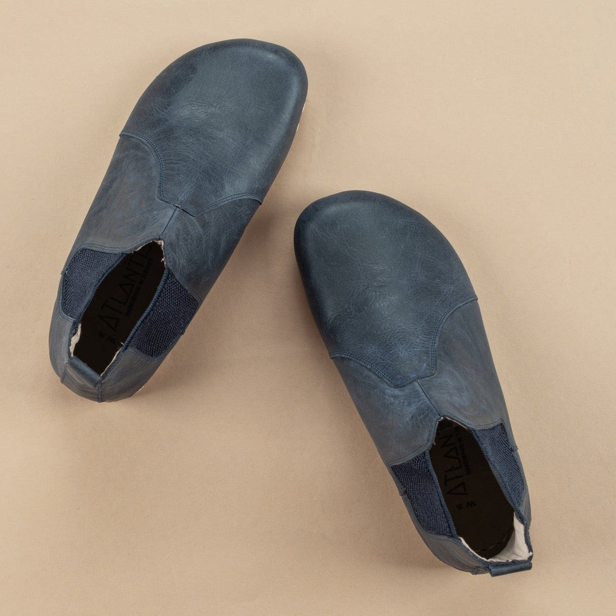 Blaue Barfuß-Chelsea-Stiefel für Damen