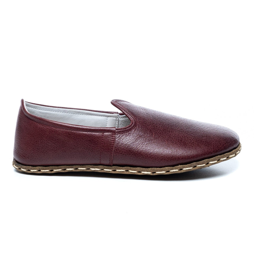 Bordeaux-Barfußschuhe für Damen