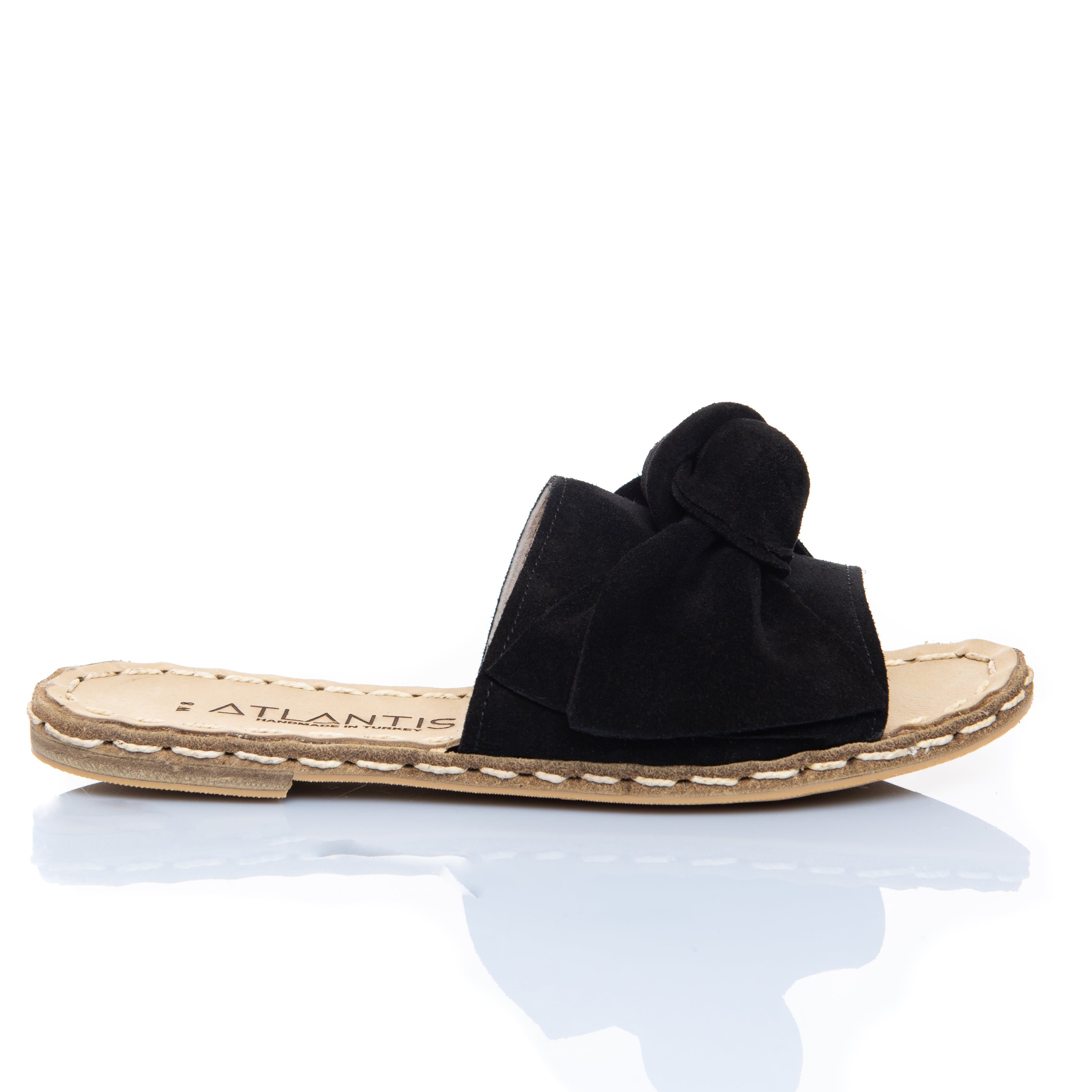 Black bow handmade sandals new arrivals