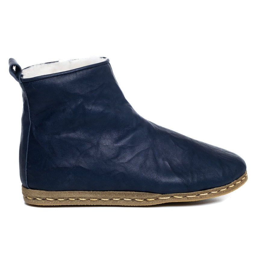 Marineblaue Herrenstiefel