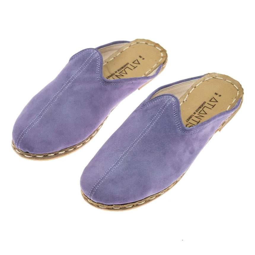 Lavender Slippers - Turkish Slippers for Women & Men : Atlantis Handmade Shoes