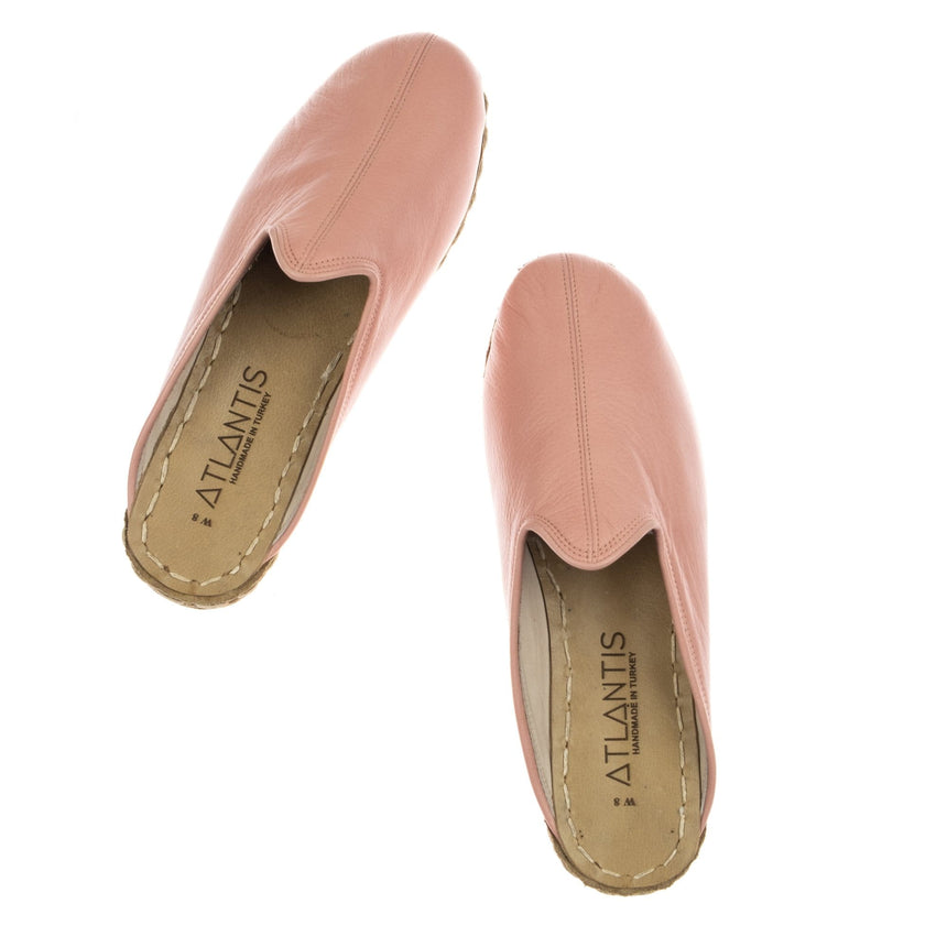 Pink Slippers - Turkish Slippers for Women & Men : Atlantis Handmade Shoes