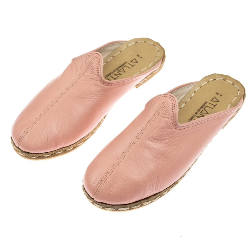 Pink Slippers - Turkish Slippers for Women & Men : Atlantis Handmade Shoes