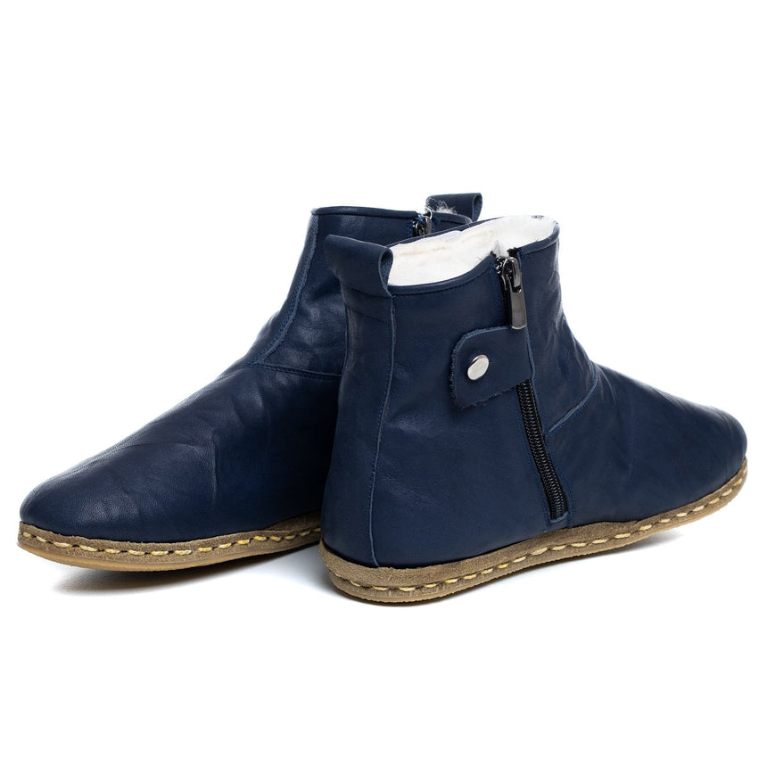 Marineblaue Herrenstiefel