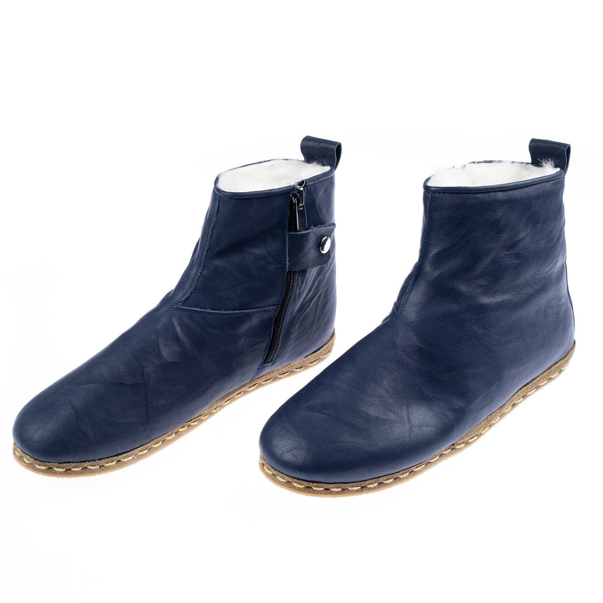 Marineblaue Herrenstiefel