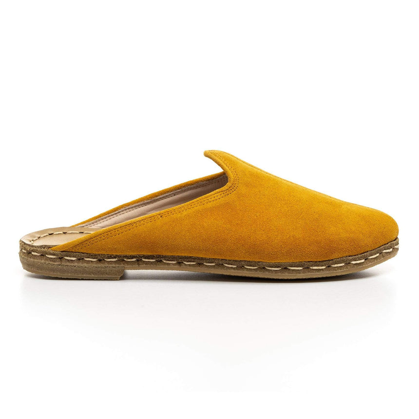 Yellow Slippers - Turkish Slippers for Women & Men : Atlantis Handmade Shoes