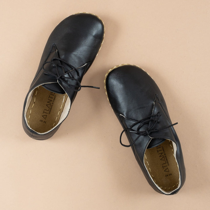 Schwarze Oxfords für Damen