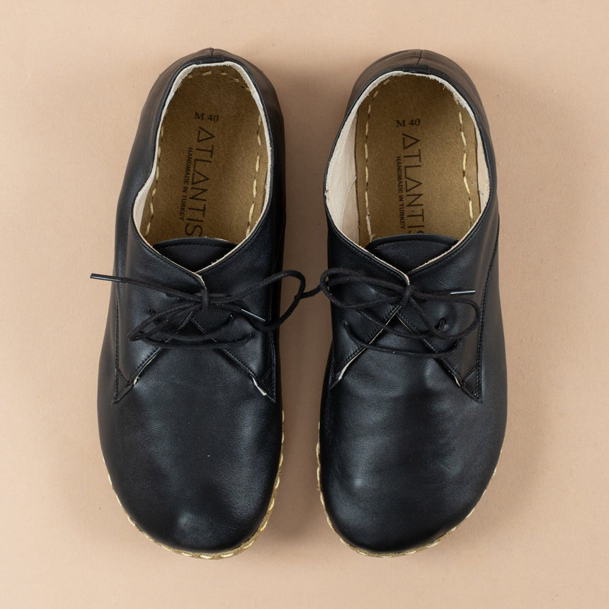 Schwarze Oxfords für Damen