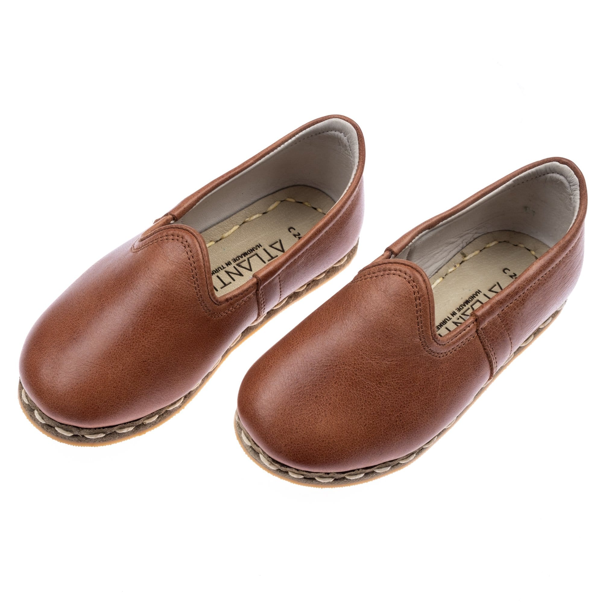 Vintage Handmade Child Leather hot Moccasins