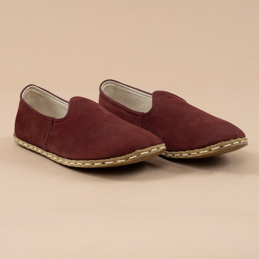 Men's Burgundy Barefoots