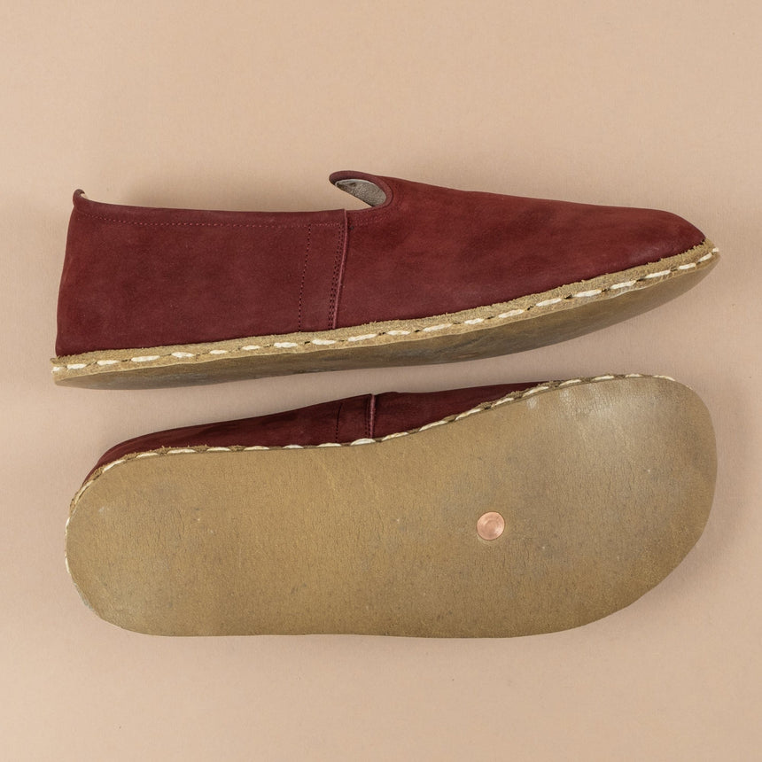 Women's Burgundy Barefoots