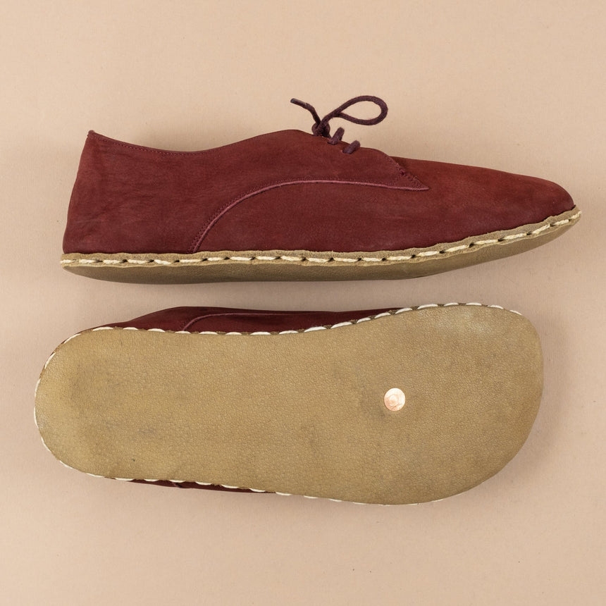 Women's Burgundy Oxfords