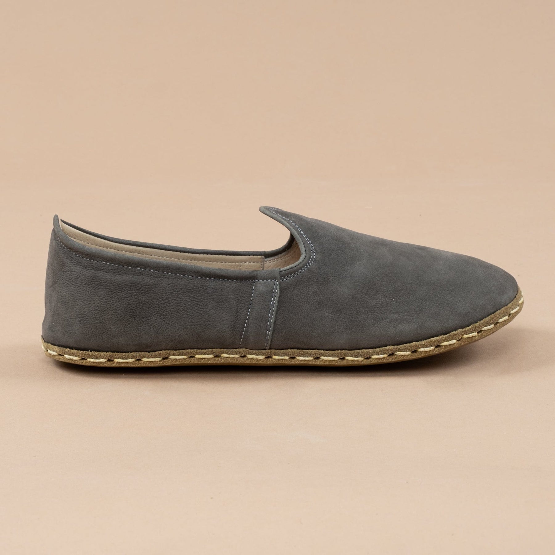 Erkek Gri Barefoot Ayakkabı – Atlantis Handmade Shoes
