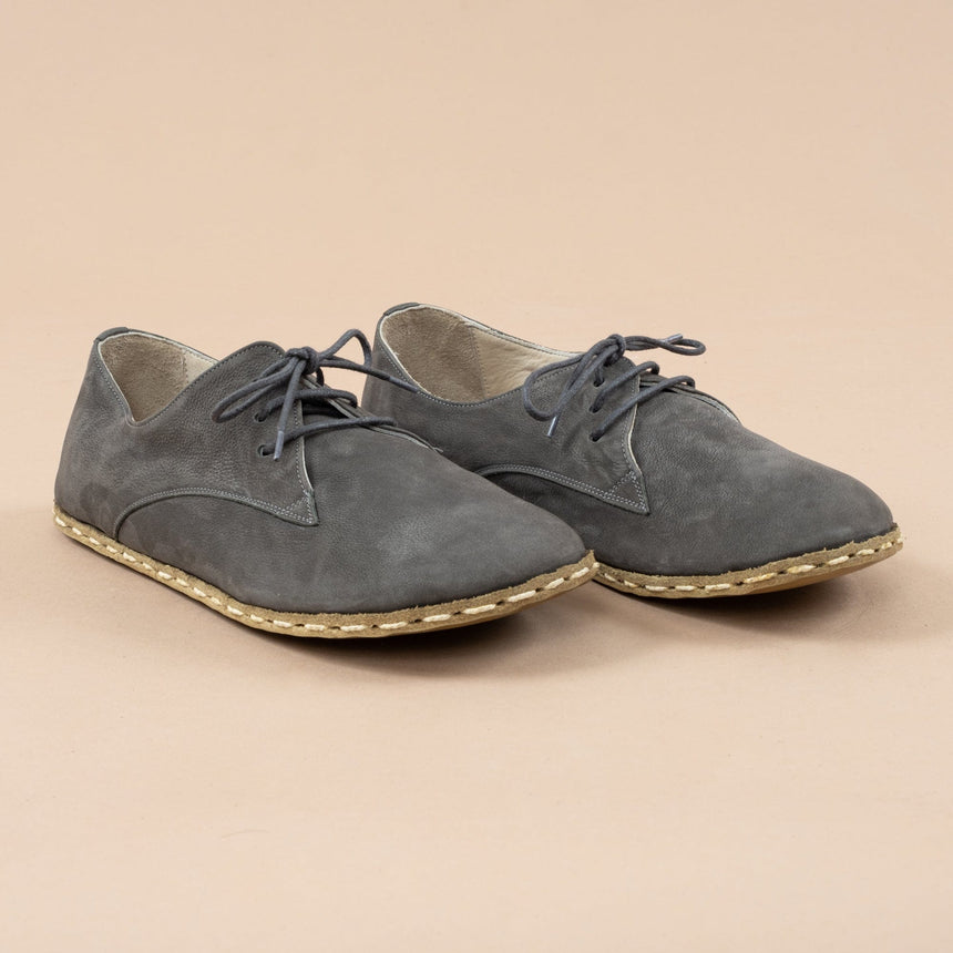 Women's Gray Oxfords