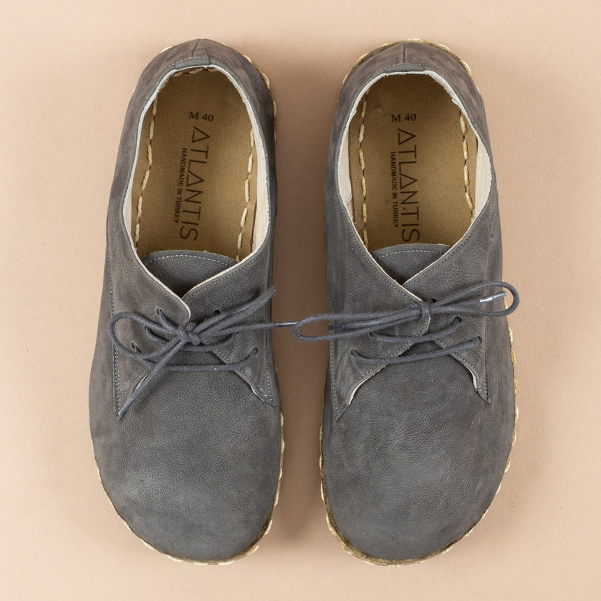 Men's Gray Oxfords