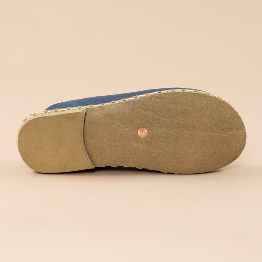 Men's Navy Barefoot Slippers