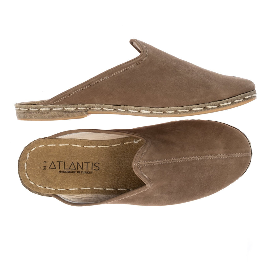 Men's Beige Slippers