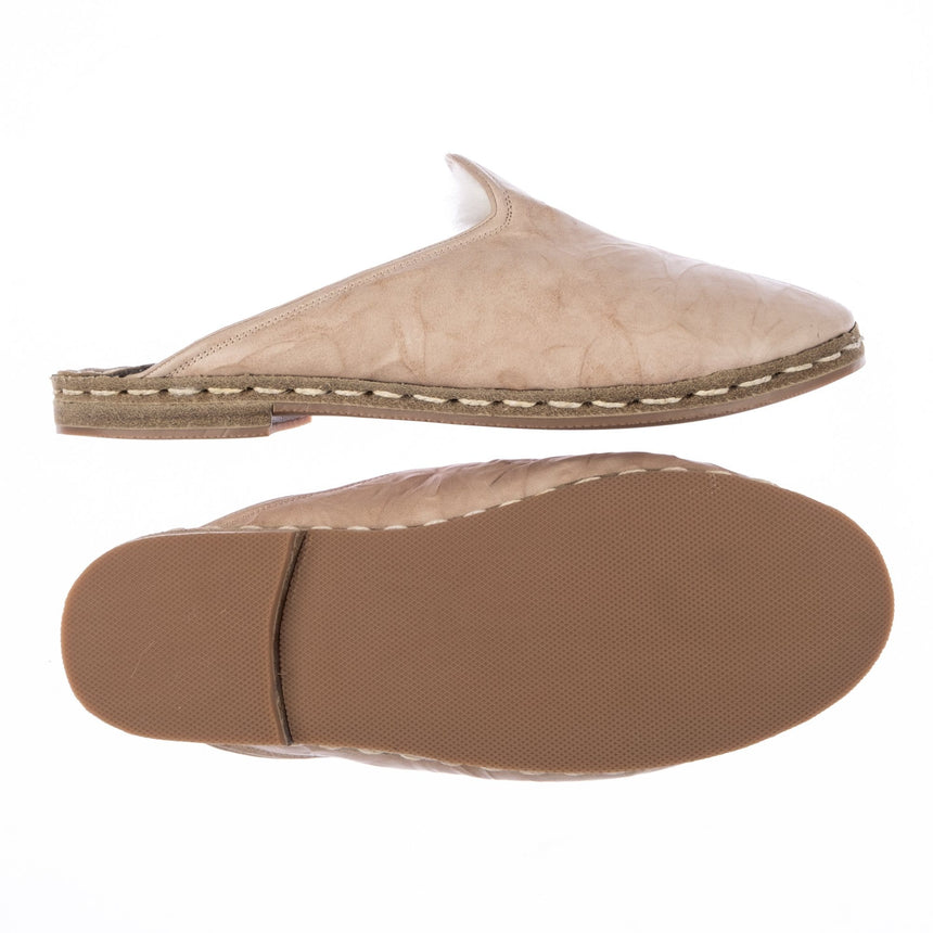 Beige Lammfell für Damen