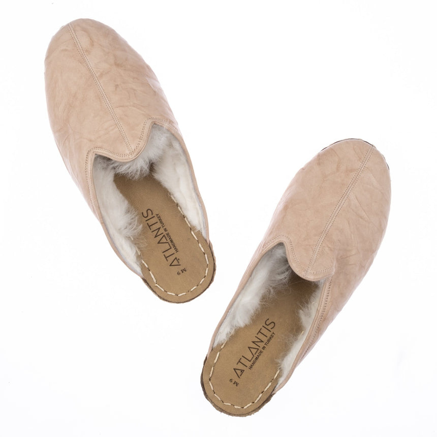 Beige Lammfell für Damen