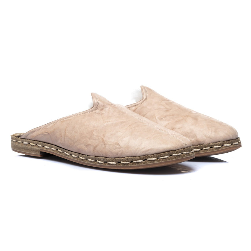 Beige Lammfell für Damen