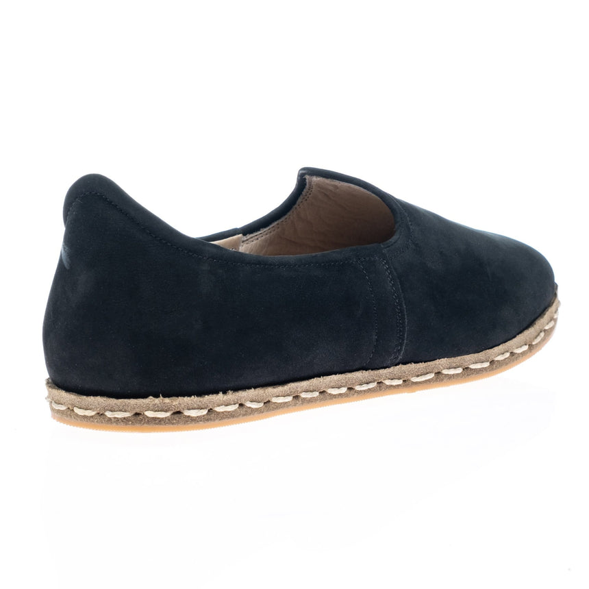 Women's Black Nubucks Slip On Shoes