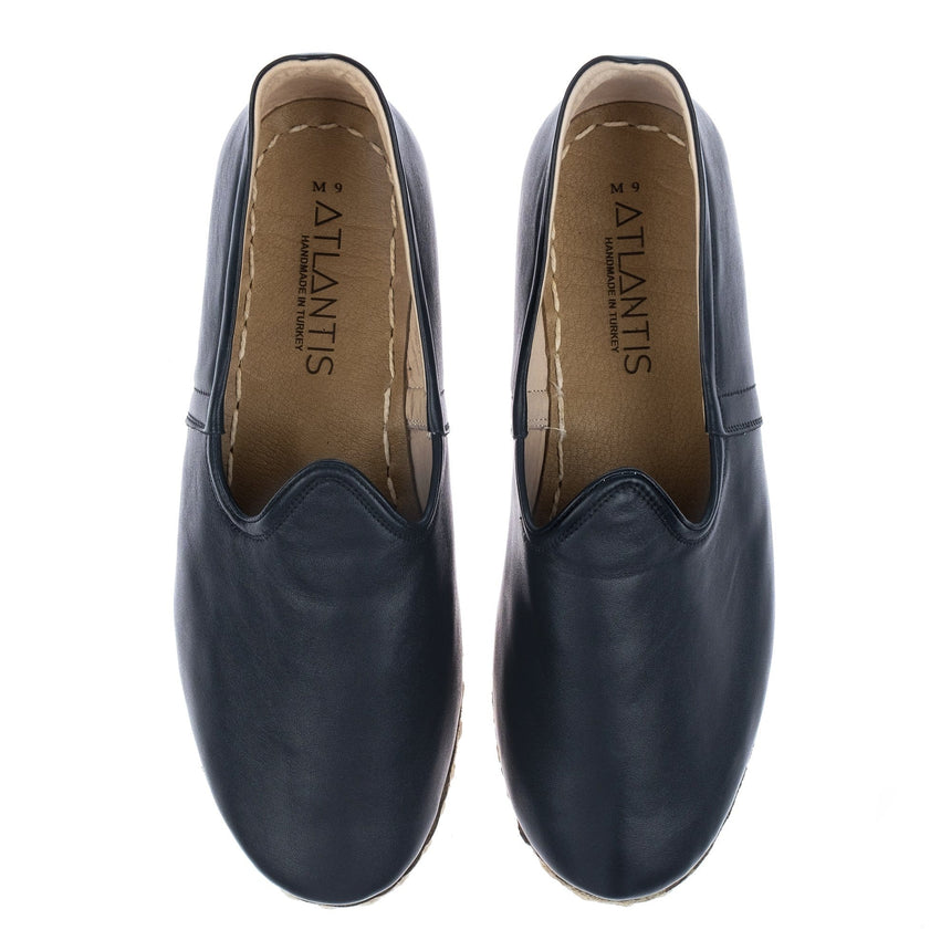 Men's Black Slip On Shoes