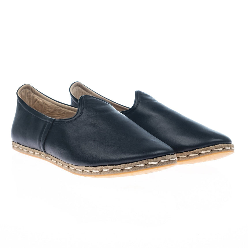 Men's Black Slip On Shoes