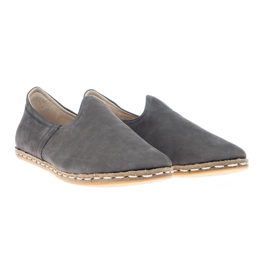 Men's Gray Slip On Shoes