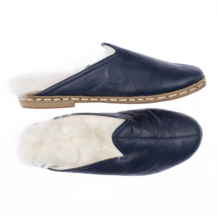 Men's Leather Navy Furs