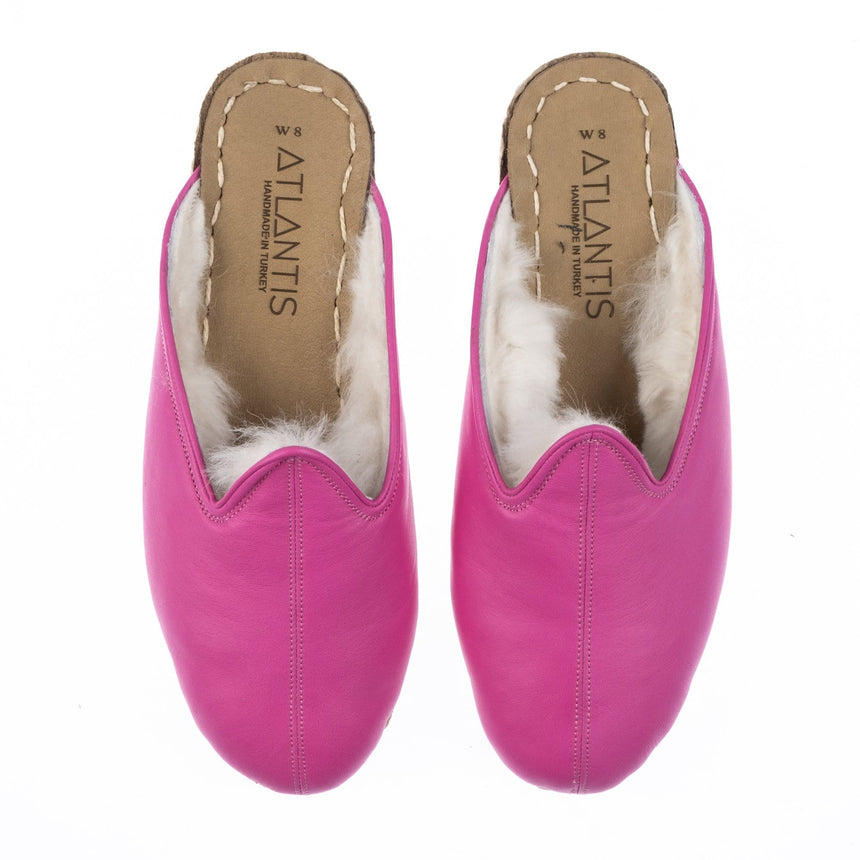 Women's Fuchsia Slippers