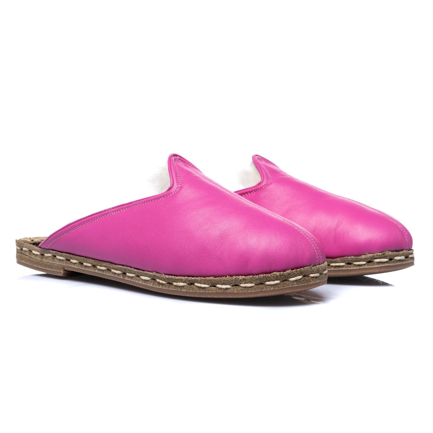 Women's Fuchsia Slippers