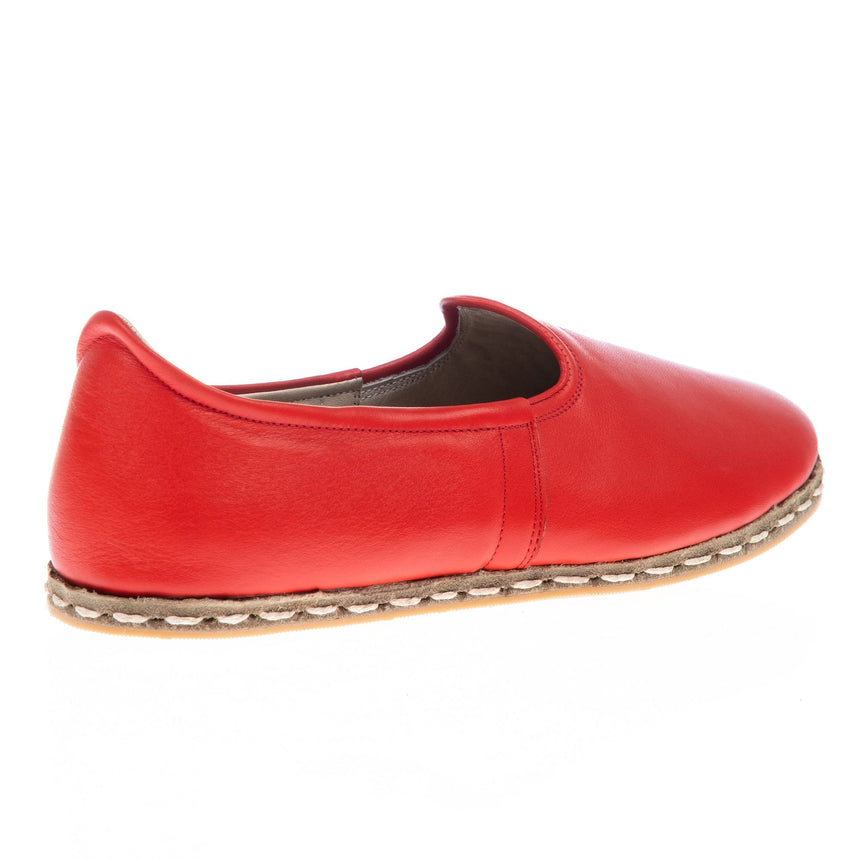 Rote Slip-On-Schuhe für Damen