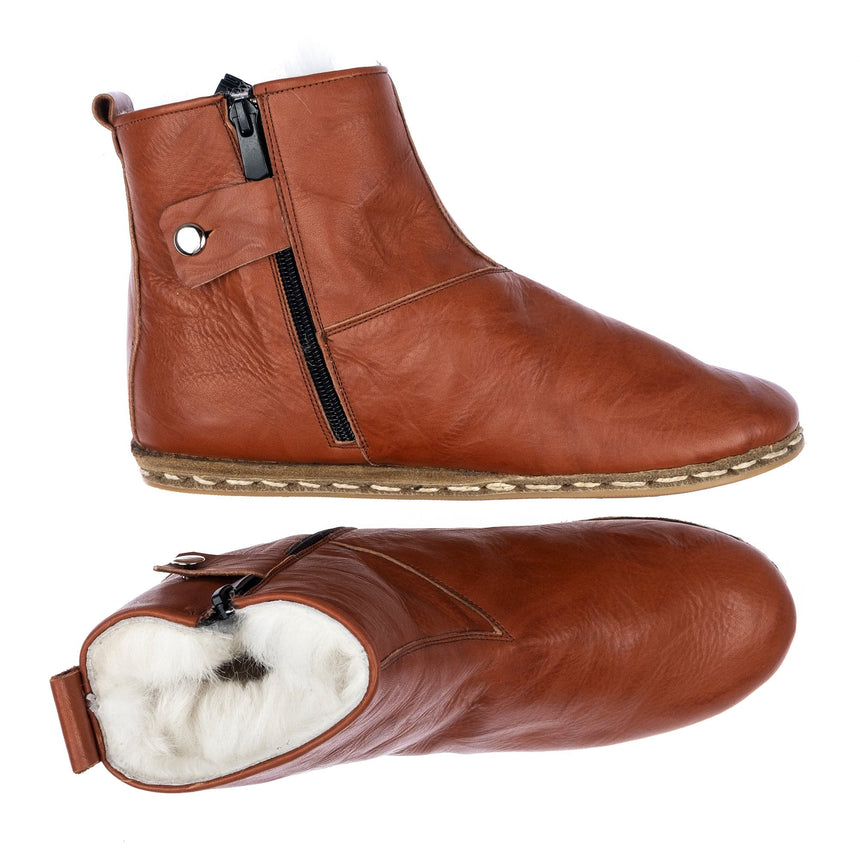 Hellbrauner Shearling für Damen