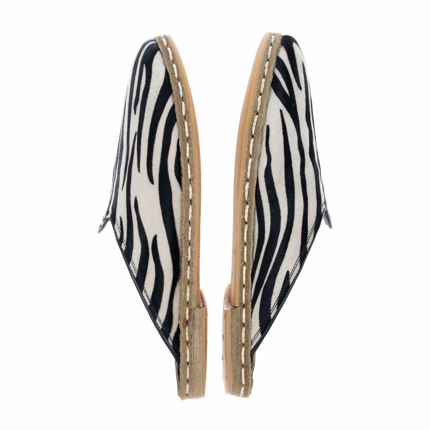 Women's Zebra Slippers