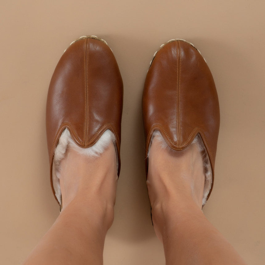 Men's Leather Bitter Slippers