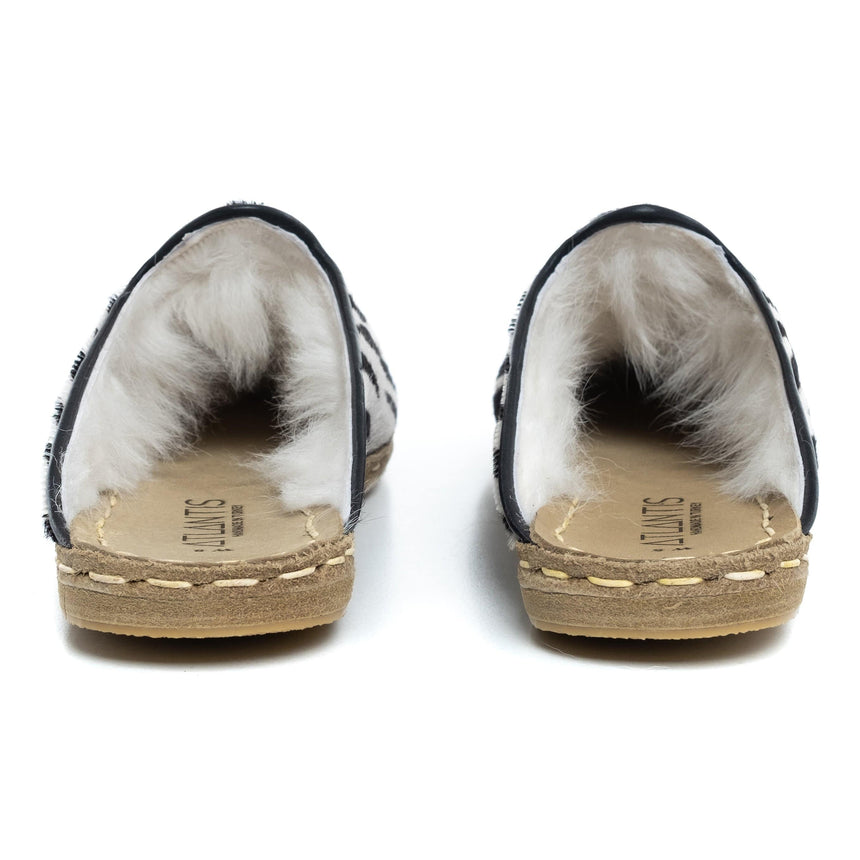 Zebra Shearlings - Turkish Slippers for Women & Men : Atlantis Handmade Shoes