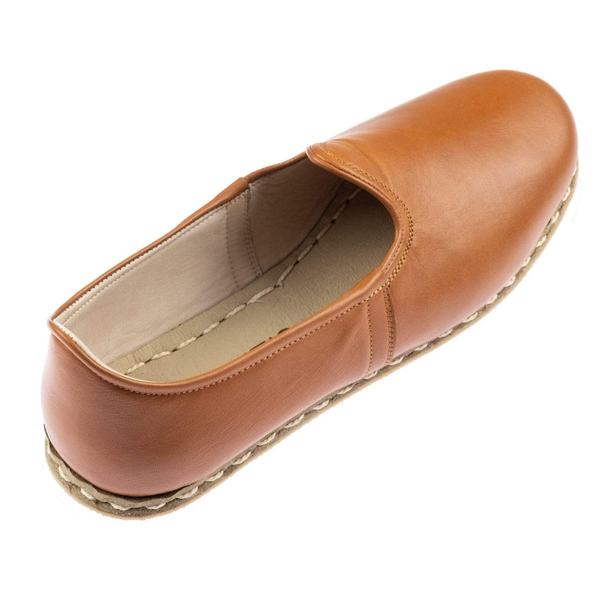 Kakaobraune Slip-On-Schuhe für Damen