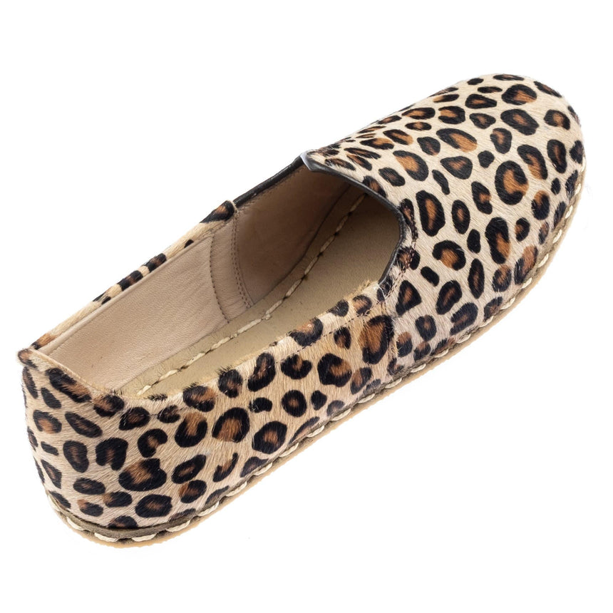 Leoparden-Slip-On-Schuhe für Damen