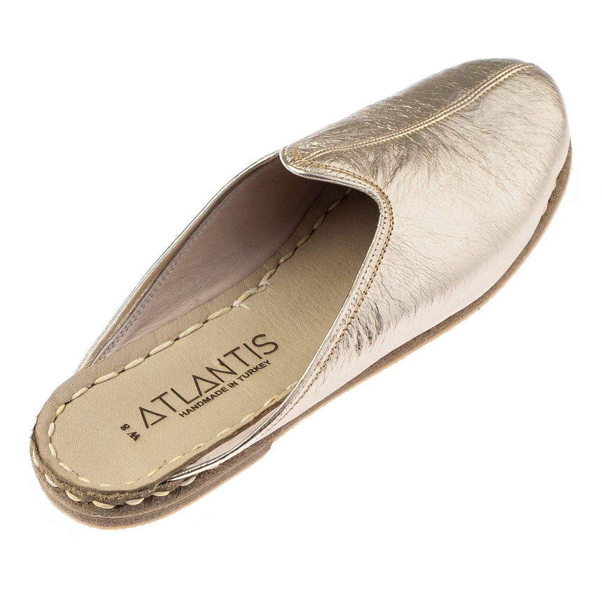 Women's Gold Slippers