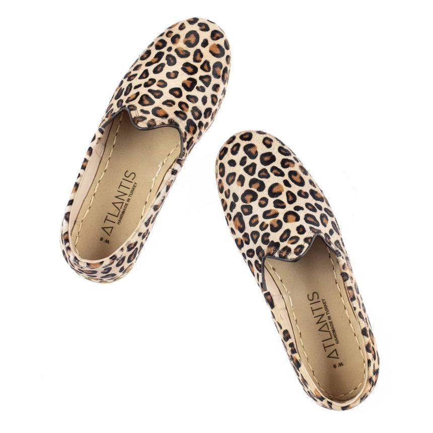 Leoparden-Slip-On-Schuhe für Damen