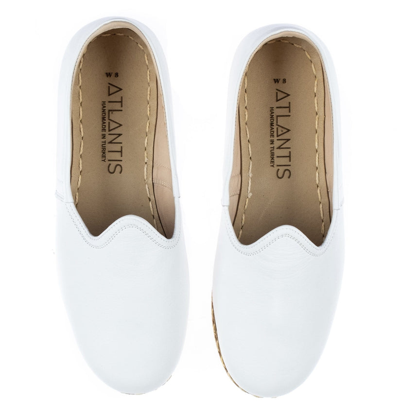 Men's White Slip On Shoes